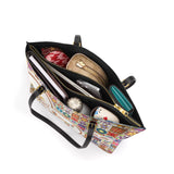 BloomNeedle QuiltJoy Bloom Personalize Leather Tote Bag