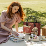 BloomNeedle Stitch Grace Personalized Leather Bag