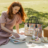 BloomNeedle QuiltJoy Bloom Personalized Leather Bag