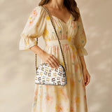 BloomNeedle SewBloom Charm Leather Crossbody Bag