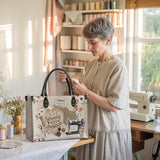 BloomNeedle SewPower Bloom Personalized Leather Bag