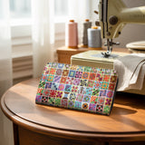 BloomNeedle Patchwork Melody Leather Wallet