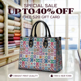 BloomNeedle Heritage Blocks Leather Bag