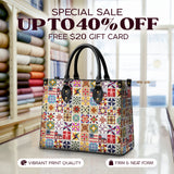 BloomNeedle QuiltGarden Charm Leather Bag