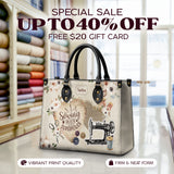 BloomNeedle SewPower Bloom Personalized Leather Bag