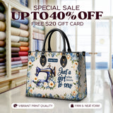 BloomNeedle Sewing Bloom Personalized Leather Bag
