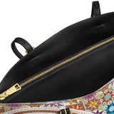 BloomNeedle QuiltJoy Bloom Personalize Leather Tote Bag