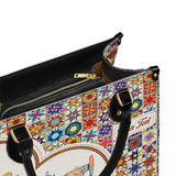 BloomNeedle QuiltJoy Bloom Personalized Leather Bag