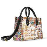 BloomNeedle QuiltJoy Bloom Personalized Leather Bag