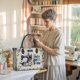 BloomNeedle Sewing Bloom Personalized Leather Bag