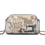 BloomNeedle SewPower Bloom Leather Crossbody Bag