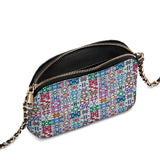 BloomNeedle Heritage Blocks Leather Crossbody Bag