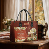 BloomNeedle Stitch Grace Personalized Leather Bag