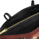BloomNeedle Stitch Grace Leather Tote Bag