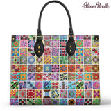 BloomNeedle Patchwork Melody Leather Bag