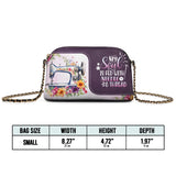 BloomNeedle SoulStitch Bloom Leather Crossbody Bag