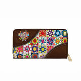BloomNeedle Patchwork Bliss Leather Wallet
