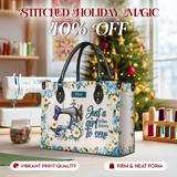 BloomNeedle Sewing Bloom Personalized Leather Bag