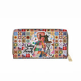 BloomNeedle Therapy Stitch Leather Wallet