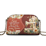 BloomNeedle Stitch Grace Leather Crossbody Bag