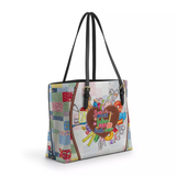 BloomNeedle Sew Much To Do Leather Tote Bag