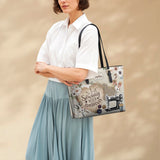 BloomNeedle SewPower Bloom Personalized Leather Tote Bag