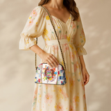 BloomNeedle Sew Much To Do Leather Crossbody Bag
