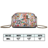 BloomNeedle Therapy Stitch Leather Crossbody Bag