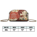 BloomNeedle Stitch Grace Leather Crossbody Bag