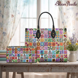 BloomNeedle Patchwork Melody Leather Bag