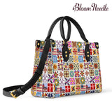 BloomNeedle QuiltGarden Charm Leather Bag