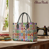 BloomNeedle Patchwork Melody Leather Bag