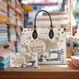 BloomNeedle SewPower Bloom Personalized Leather Bag