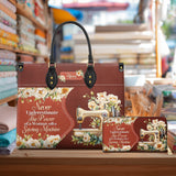 BloomNeedle Stitch Grace Personalized Leather Bag