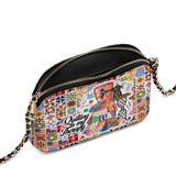 BloomNeedle Therapy Stitch Leather Crossbody Bag