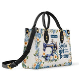 BloomNeedle Sewing Bloom Personalized Leather Bag