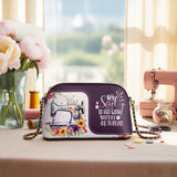 BloomNeedle SoulStitch Bloom Leather Crossbody Bag