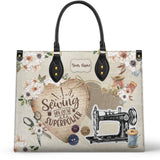BloomNeedle SewPower Bloom Personalized Leather Bag