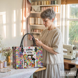 BloomNeedle Quilt Therapy Leather Bag