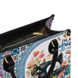 BloomNeedle Quilted Retirement Leather Bag