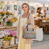 BloomNeedle Patchwork Melody Leather Bag