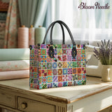 BloomNeedle Patchwork Melody Leather Bag