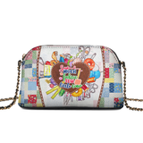 BloomNeedle Sew Much To Do Leather Crossbody Bag