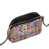 BloomNeedle Patchwork Melody Leather Crossbody Bag