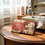 BloomNeedle Stitch Grace Leather Wallet