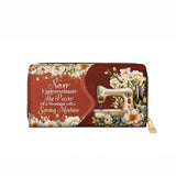 BloomNeedle Stitch Grace Leather Wallet
