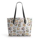 BloomNeedle SewBloom Charm Leather Tote Bag