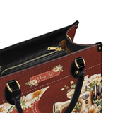 BloomNeedle Stitch Grace Personalized Leather Bag