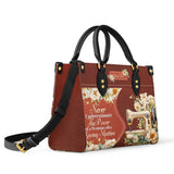 BloomNeedle Stitch Grace Personalized Leather Bag