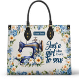 BloomNeedle Sewing Bloom Personalized Leather Bag